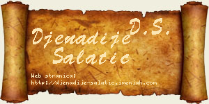 Đenadije Salatić vizit kartica